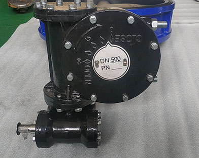 Bundor soft seat butterfly valves exported to South Africa.