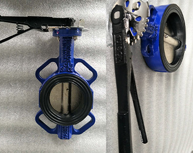 A company in North America purchases gray iron wafer butterfly valves of Bundor