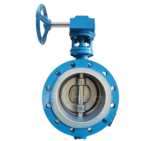 WCB Flanged Double Eccentric Butterfly Valve2