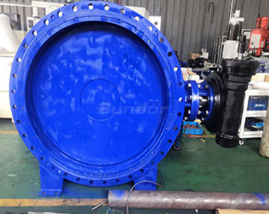 Operating temperature of triple eccentric butterfly valve