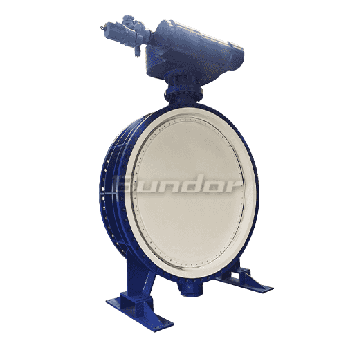 DN2600 Double Eccentric flange Butterfly Valve4