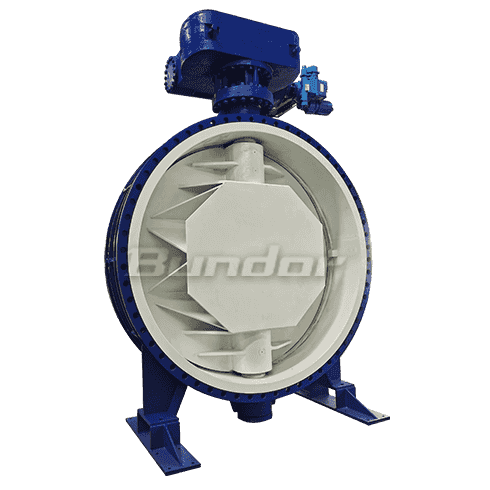 DN2600 Double Eccentric flange Butterfly Valve1