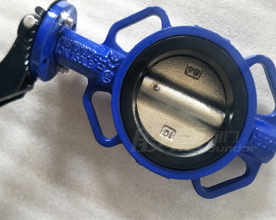 Bundor valve aluminum handle wafer butterfly valve exported to the United States