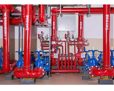 What kind of valve will be used in the fire water system