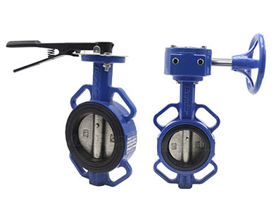 The difference between handle operated butterfly valve and worm gear operated  butterfly valve